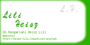 lili heisz business card